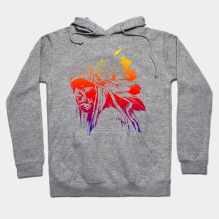 indian apache, colored Hoodie